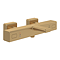Villeroy and Boch Universal Wall Mounted Square Thermostatic Bath Shower Mixer Valve - Brushed Gold