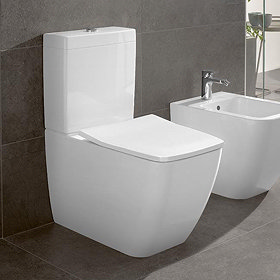 Villeroy and Boch Venticello DirectFlush Rimless BTW Close Coupled Toilet (Bottom Entry Water Inlet)