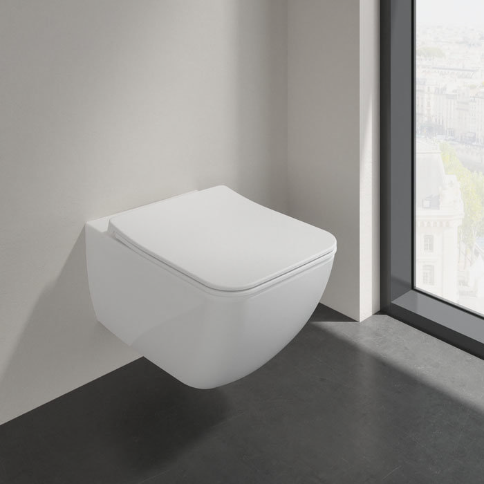 Villeroy and Boch Venticello Wall Hung Toilet Combi Pack - 4611RL01  Standard Large Image