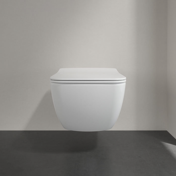 Villeroy and Boch Venticello Wall Hung Toilet Combi Pack - 4611RL01  In Bathroom Large Image