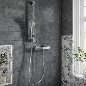 Villeroy and Boch Verve Square Thermostatic Shower Mixer Set