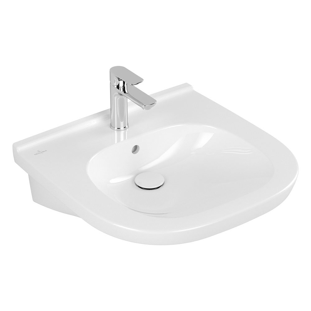Villeroy and Boch ViCare 555mm Wheelchair Accessible Washbasin - 41195501  In Bathroom Large Image