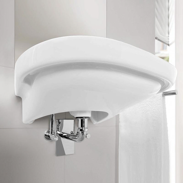 Villeroy and Boch ViCare 555mm Wheelchair Accessible Washbasin - 41195501  Standard Large Image