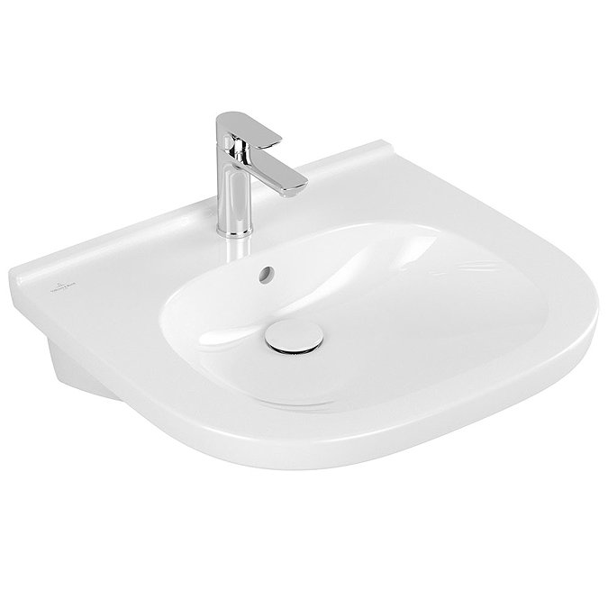 Villeroy and Boch ViCare 600mm Wheelchair Accessible Washbasin - 41196001 Large Image