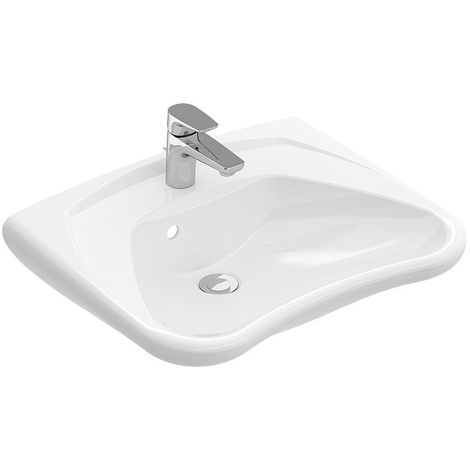Villeroy and Boch ViCare 600mm Wheelchair Accessible Washbasin - 71196301 Large Image