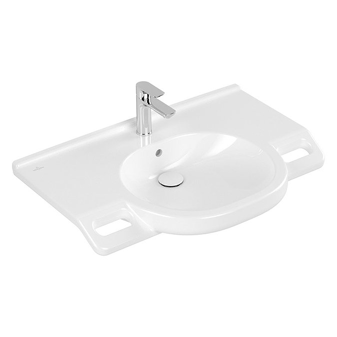 Villeroy and Boch ViCare 810mm Wheelchair Accessible Washbasin - 41208001  In Bathroom Large Image
