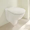 Villeroy and Boch ViCare Rimless Wall Hung Toilet + Soft Close Seat Large Image