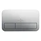 Villeroy and Boch ViConnect Brushed Chrome Dual Flush Plate - 92249069  Profile Large Image