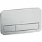 Villeroy and Boch ViConnect Brushed Chrome Dual Flush Plate - 92249069 Large Image
