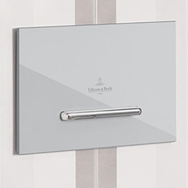 Villeroy and Boch ViConnect Chrome Dual Flush Plate - 92218061 Medium Image