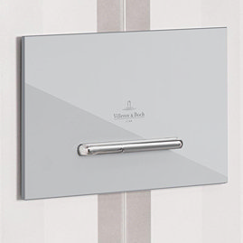 Villeroy and Boch ViConnect Chrome Dual Flush Plate - 92218061 Large Image
