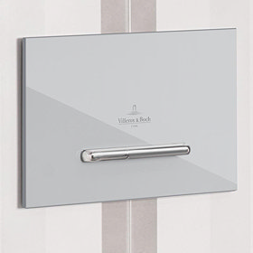 Villeroy and Boch ViConnect Chrome Dual Flush Plate - 92218061 Large Image