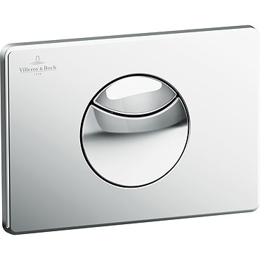 Villeroy and Boch ViConnect Chrome Dual Flush Plate - 92248561  Profile Large Image