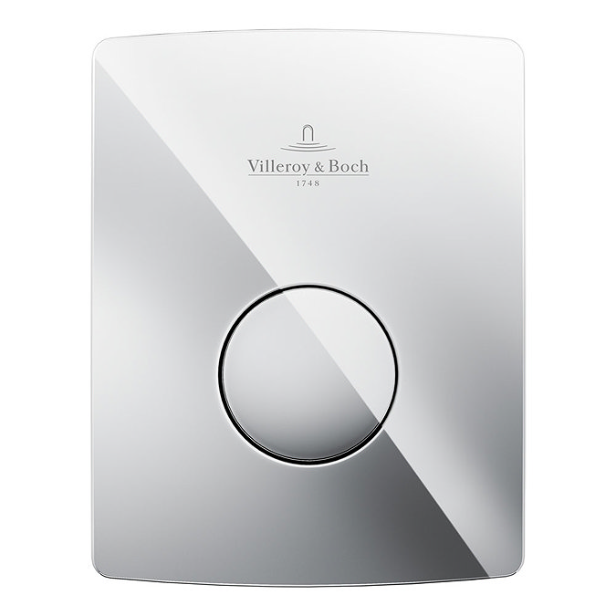 Villeroy and Boch ViConnect Chrome Urinal Flush Plate - 92194461 Large Image