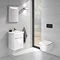 Villeroy and Boch ViConnect Glass Glossy Black Dual Flush Plate - 922400RB Feature Large Image