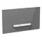 Villeroy and Boch ViConnect Glass Glossy Grey Dual Flush Plate - 922160RA Large Image
