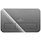 Villeroy and Boch ViConnect Glass Glossy Grey Dual Flush Plate - 922400RA Profile Large Image