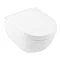 Villeroy and Boch Viconnect Pro Toilet Frame with Chrome Flush Plate + Subway 2.0 Wall Hung Toilet