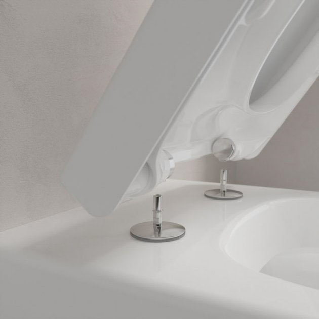 Villeroy and Boch Viconnect Pro Toilet Frame with Chrome Flush Plate + Subway 2.0 Wall Hung Toilet