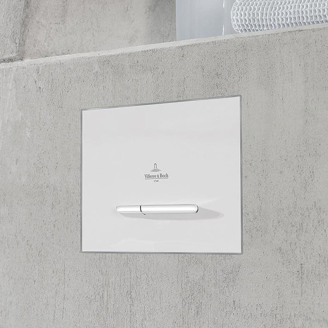 Villeroy and Boch ViConnect White Dual Flush Plate - 92218068 Large Image