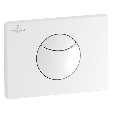 Villeroy and Boch ViConnect White Dual Flush Plate - 92248568  Profile Large Image
