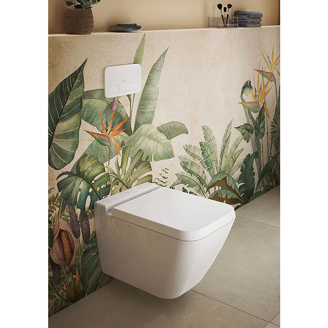 Villeroy and Boch ViConnect White Dual Flush Plate - 92249068  Feature Large Image