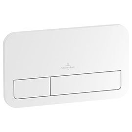 Villeroy and Boch ViConnect White Dual Flush Plate - 92249068 Medium Image