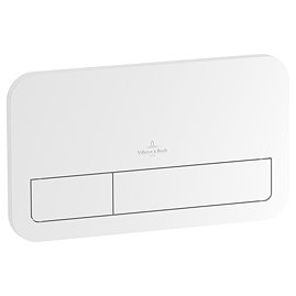 Villeroy and Boch ViConnect White Dual Flush Plate - 92249068 Large Image