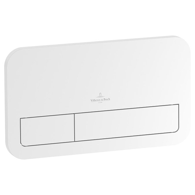 Villeroy and Boch ViConnect White Dual Flush Plate - 92249068 Large Image