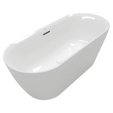 Villeroy & Boch Loop & Friends Freestanding Bath With Integrated Bath Filler