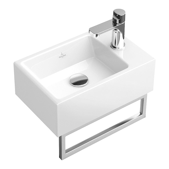 Villeroy & Boch Memento Wall Hung Cloakroom Basin and Towel Rail