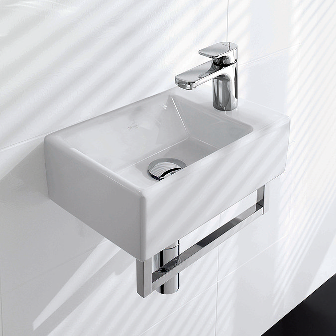 Villeroy & Boch Memento Wall Hung Cloakroom Basin and Towel Rail