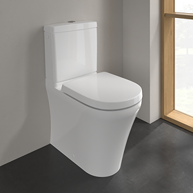 Villeroy & Boch O.Novo Comfort Height Close Coupled Toilet with Soft Close Seat