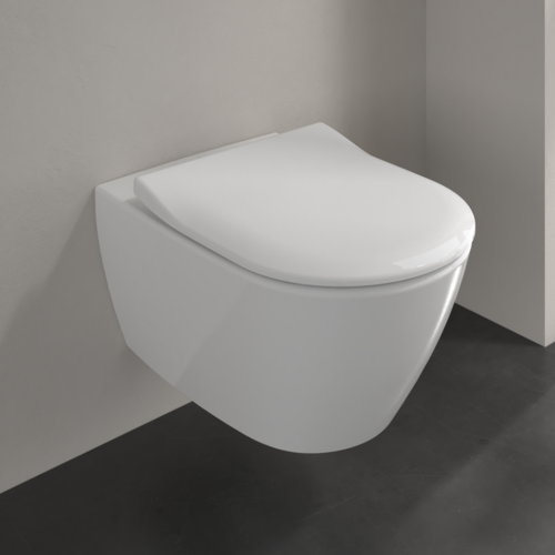 Villeroy & Boch Subway 2.0 Rimless Wall Hung Toilet + Soft Close Seat