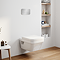 Villeroy & Boch ViPro 2.0 Toilet Frame with Chrome Flush Plate + Architectura Square Wall Hung Toilet