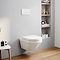 Villeroy & Boch ViPro 2.0 Toilet Frame with White Flush Plate + Architectura Round Wall Hung Toilet