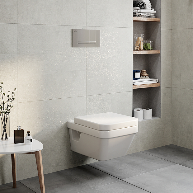 Villeroy & Boch Viconnect Pro Toilet Frame with Chrome Flush Plate