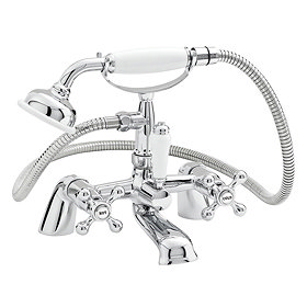 Nuie Viscount Range Bath Shower Mixer with Small Handset - Chrome