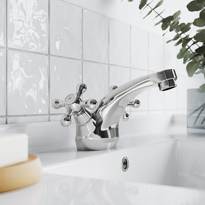 Ultra Viscount Range Mono Basin Mixer Tap Inc. Pop Up Waste - X385  Standard Large Image