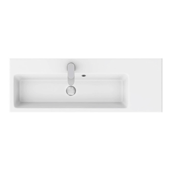 Vision 1000 x 355mm Gloss White Wall Mounted Sink Vanity Unit  Feature Large Image