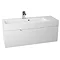 Vision 1000 x 355mm Gloss White Wall Mounted Sink Vanity Unit  Profile Large Image