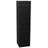 Vision 1400mm Black Wood Wall Hung Tall Storage Unit  Standard Large Image