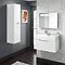 Vision 1400mm Gloss White Wall Hung Tall Storage Unit  Feature Large Image