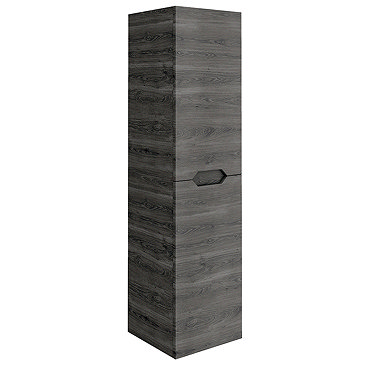 Vision 1400mm Grey Oak Wall Hung Tall Storage Unit  Profile Large Image