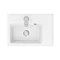 Vision 500 x 355mm Black Wood Wall Mounted Sink Vanity Unit In Bathroom Large Image