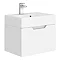 Vision 500 x 355mm Gloss White Wall Mounted Sink Vanity Unit Large Image