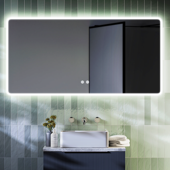 Vision 600 x 1200mm LED Illuminated Bluetooth Mirror with Touch Sensor and Anti-Fog