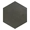 Vista Hexagon Dark Grey Wall Tiles - 30 x 38cm  In Bathroom Large Image