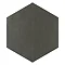 Vista Hexagon Anthracite Wall Tiles - 30 x 38cm Large Image