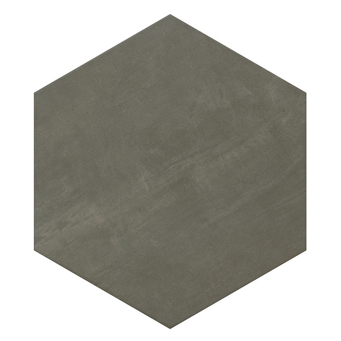 Vista Hexagon Grey Wall Tiles - 30 x 38cm Large Image